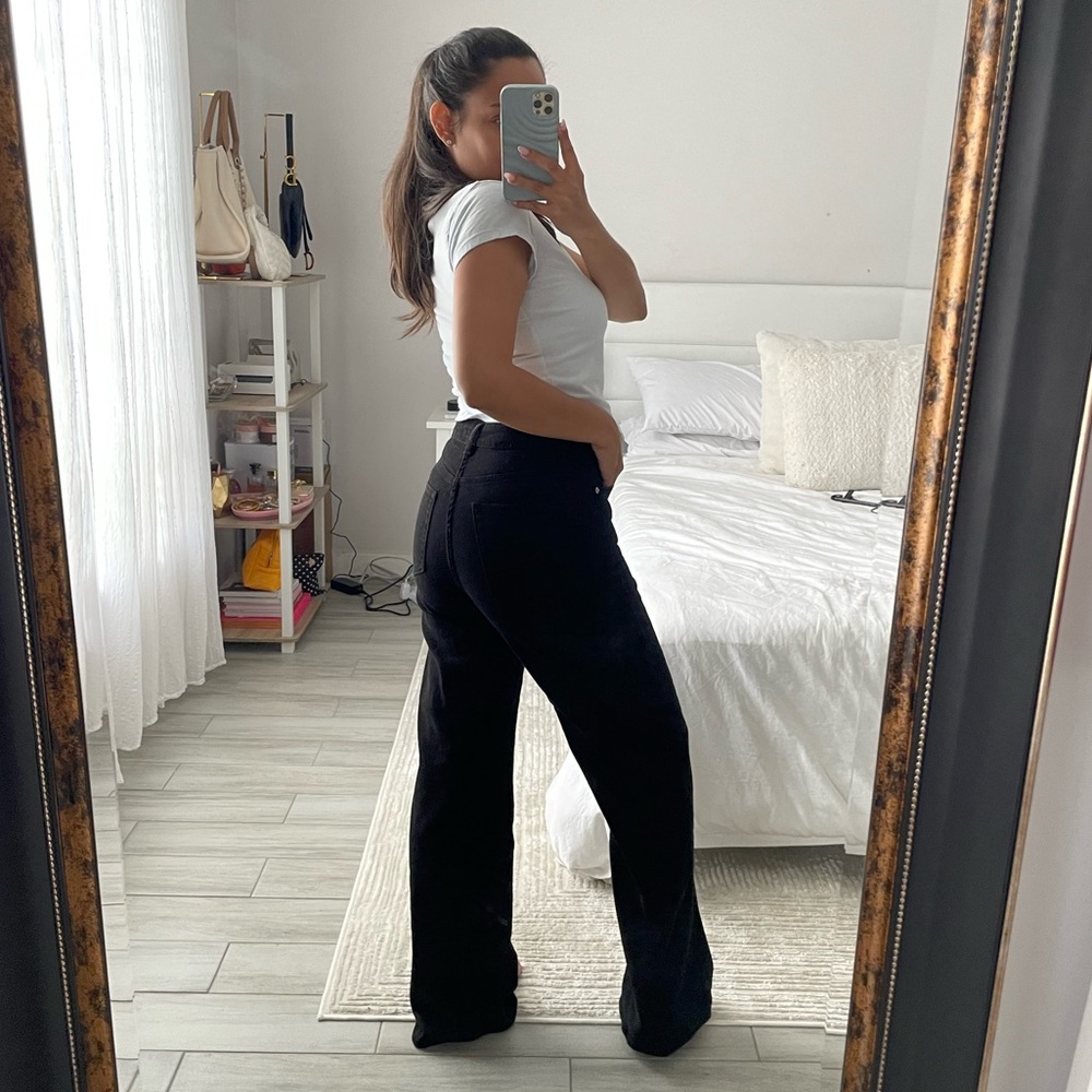 H&M (Divided) Black Flare & Wide Leg Jeans - Picture 3 of 4